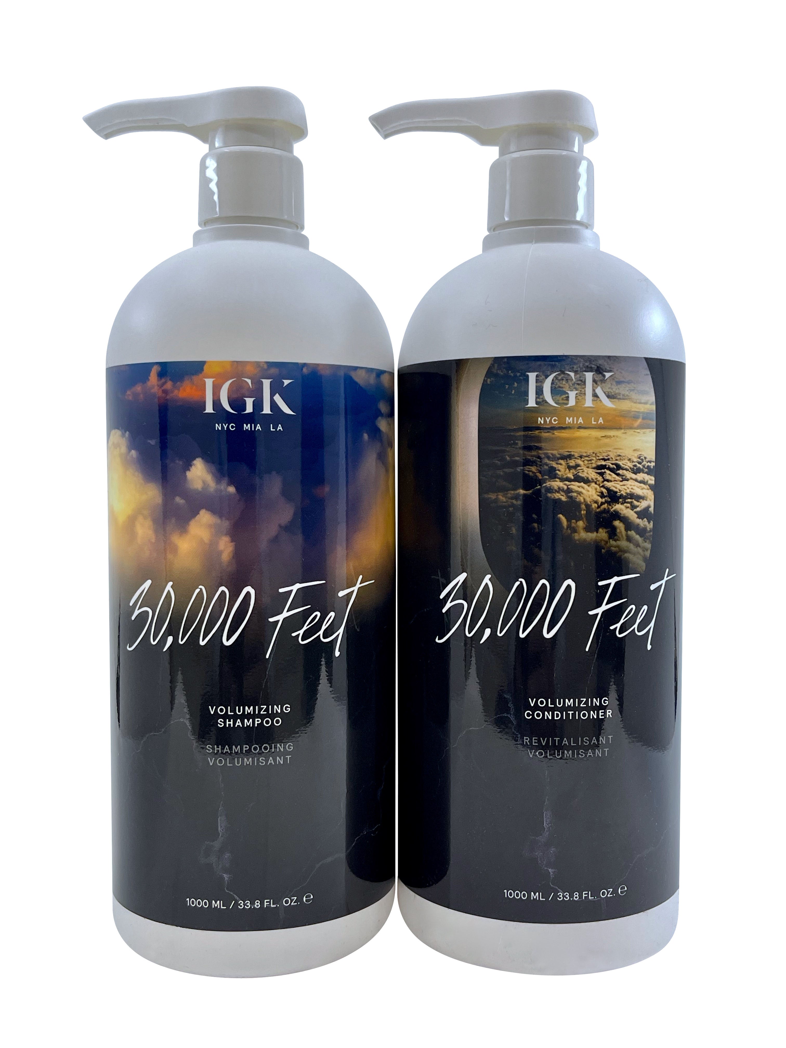 IGK 30,000 Feet Volumizing Shampoo & Conditioner Set 33.8 OZ Each