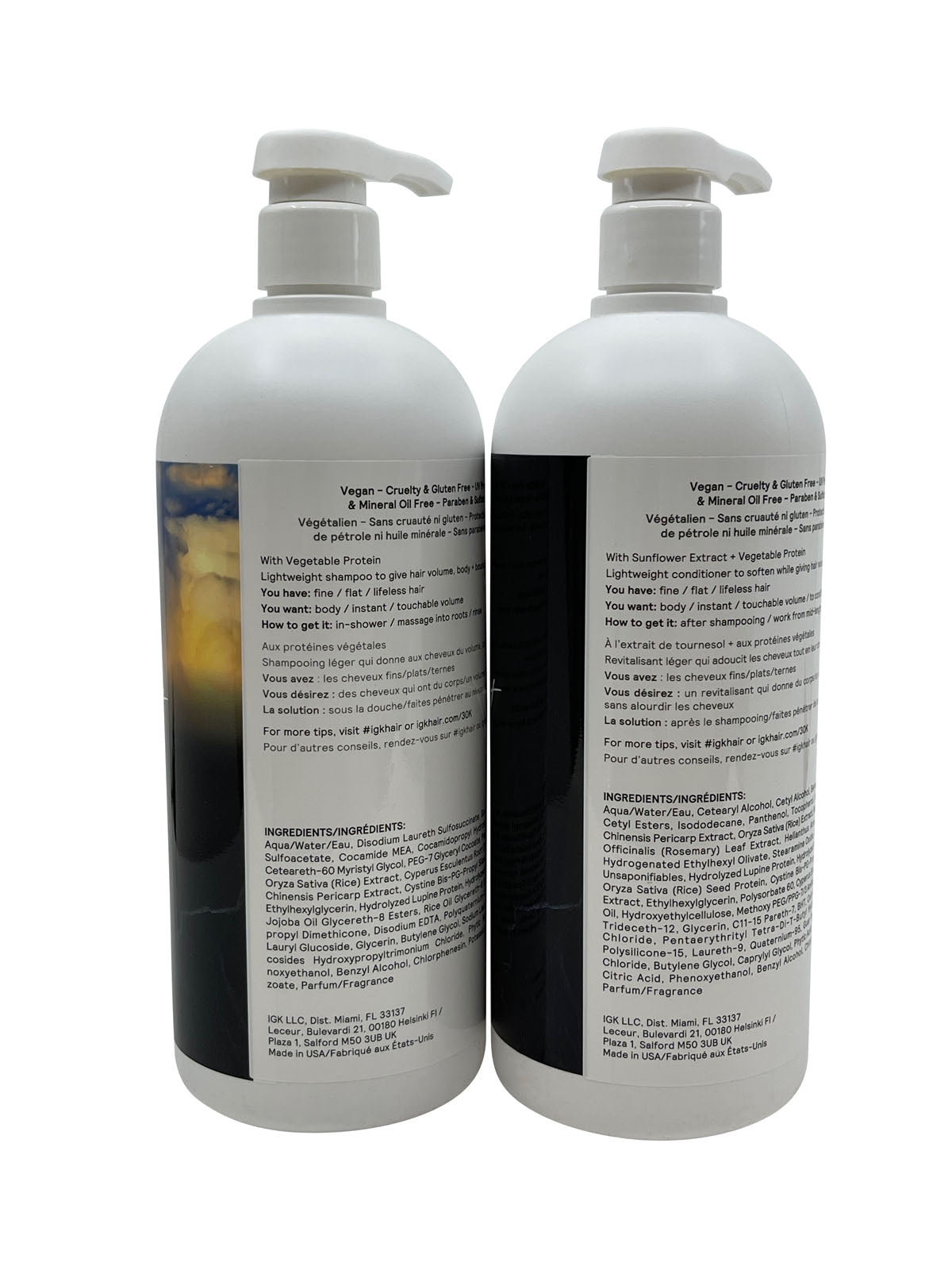 IGK 30,000 Feet Volumizing Shampoo & Conditioner Set 33.8 OZ Each