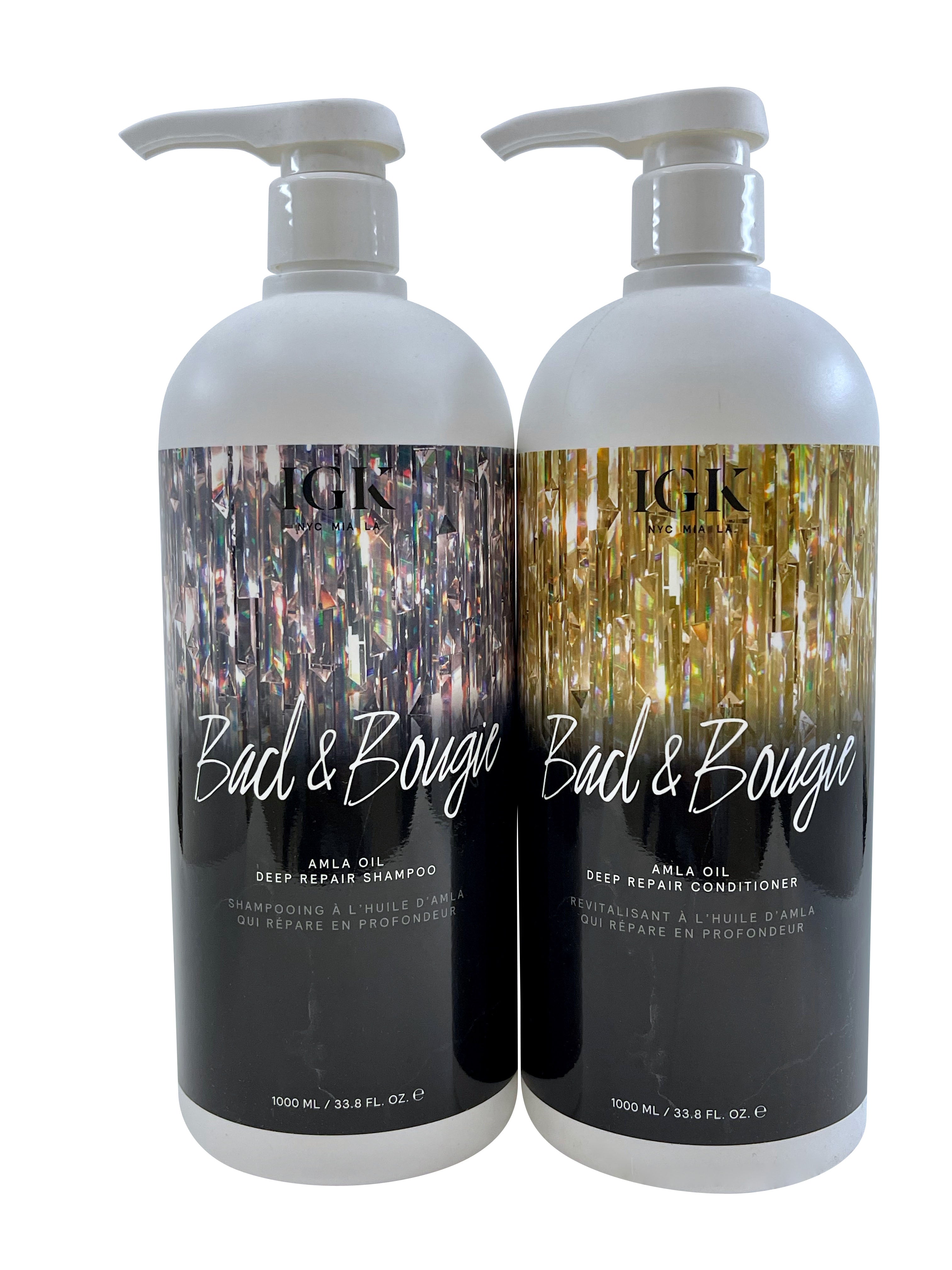 IGK Bad & Bougie Amla Oil Deep Repair Shampoo & Conditioner Set 33.8 OZ Each