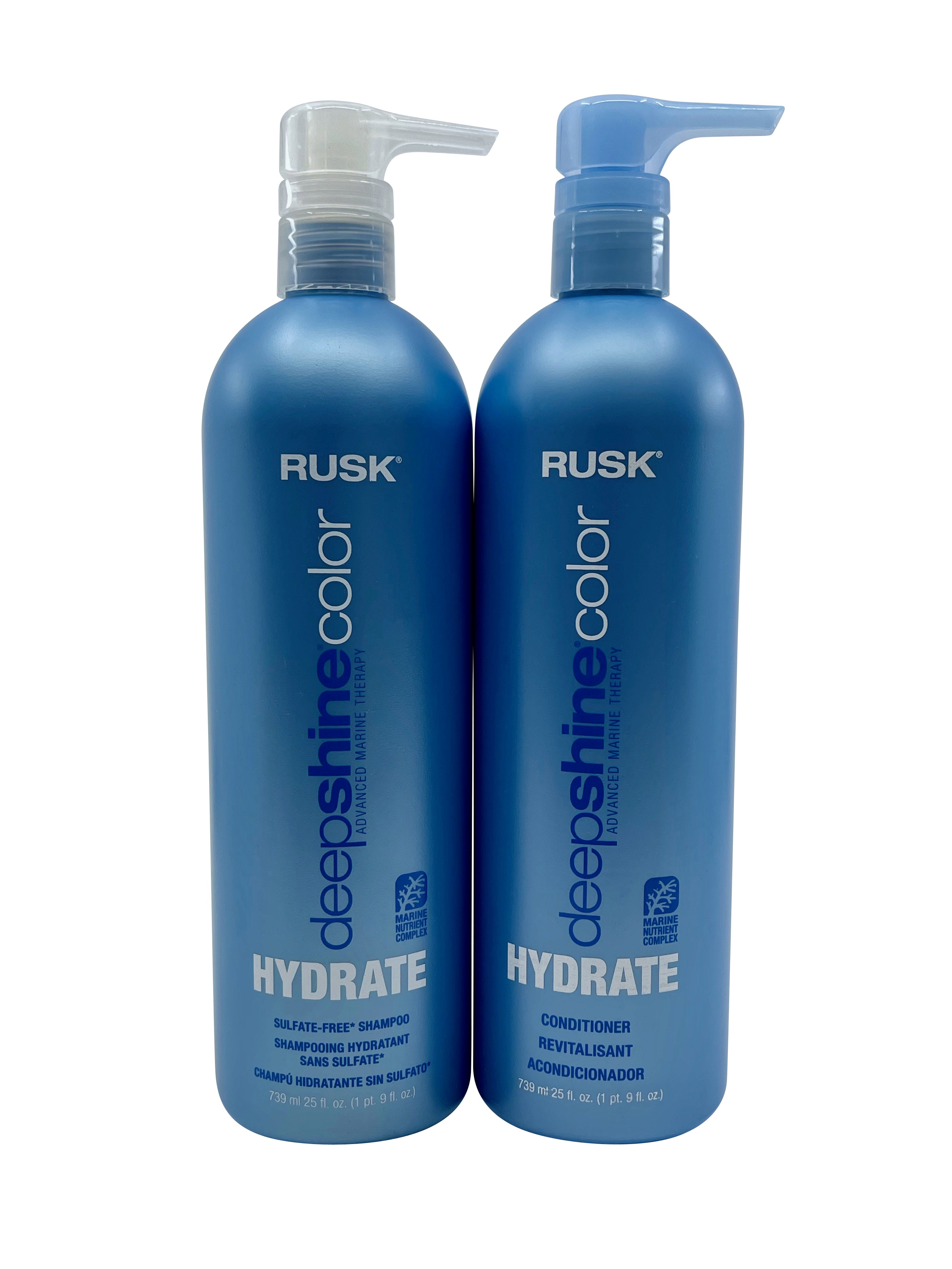 Rusk Deep Shine Color Hydrate Shampoo & Conditioner Set 25 OZ