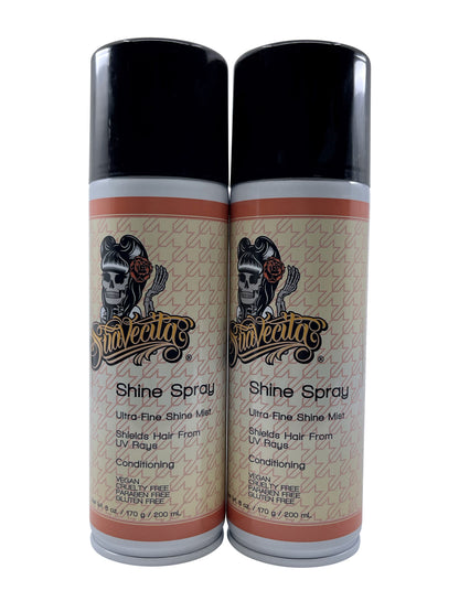 Suavecito Shine Spray Ultra Fine Shine Mist 6 OZ Set of 2