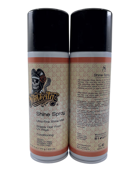 Suavecito Shine Spray Ultra Fine Shine Mist 6 OZ Set of 2