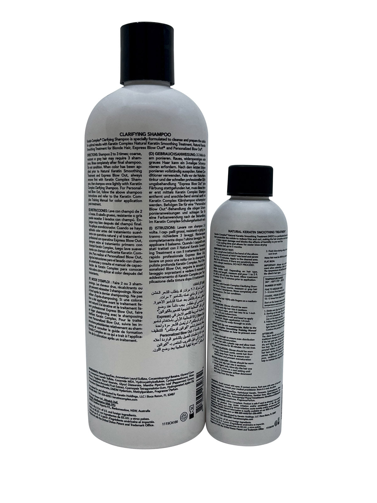 Keratin Complex Clarifying Shampoo 16 OZ & Keratin Smoothing Treatment 4 OZ Set