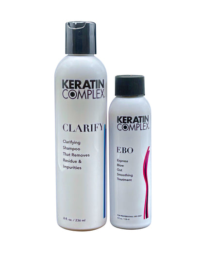 Keratin Complex Clarifying Shampoo 8 OZ & Express Blow Out Treatment 4 OZ Set