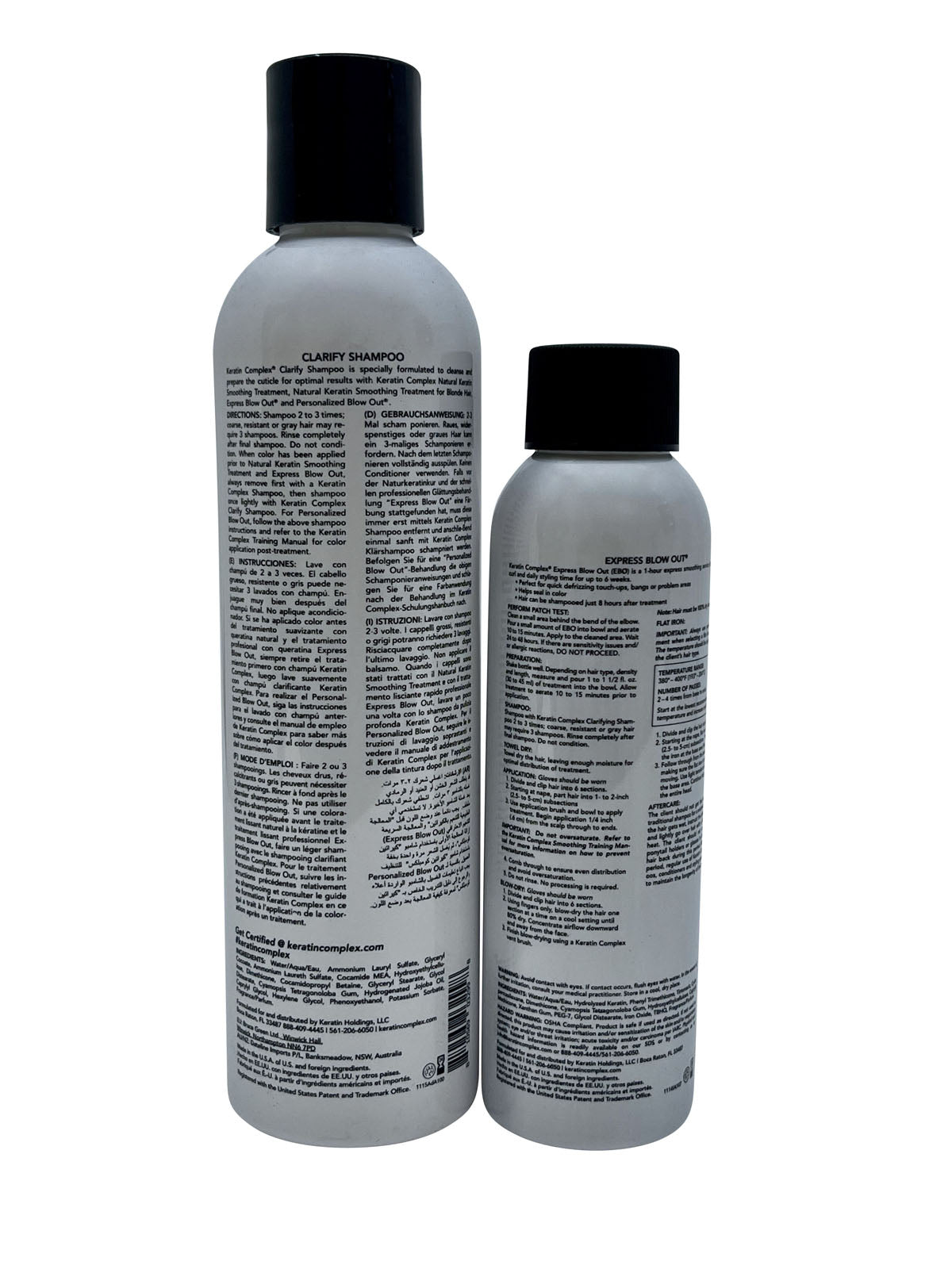 Keratin Complex Clarifying Shampoo 8 OZ & Express Blow Out Treatment 4 OZ Set