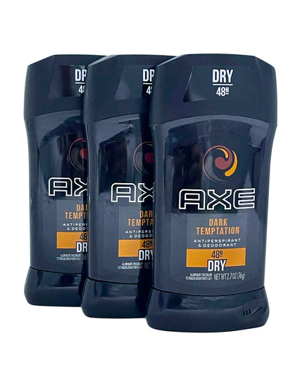 AXE Dark Temptation 48 Hour Dry Antiperspirant & Deodorant 2.7 OZ Set of 3