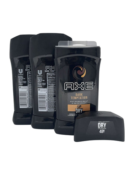 AXE Dark Temptation 48 Hour Dry Antiperspirant & Deodorant 2.7 OZ Set of 3