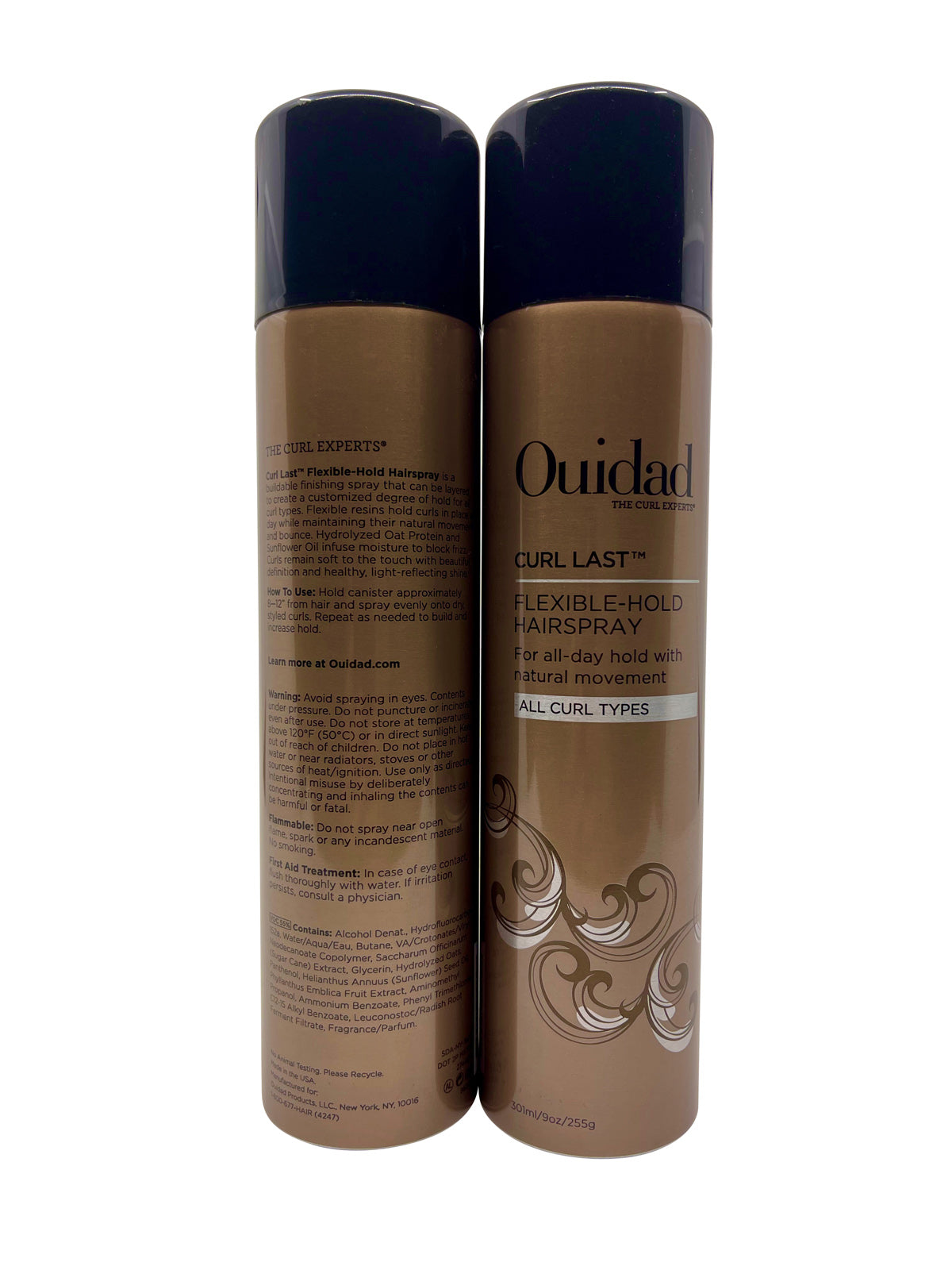 Ouidad Curl Last Flexible Hold Hairspray 9 OZ Set of 2