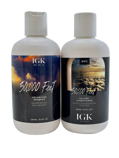 IGK 30,000 Feet Volumizing Shampoo & Conditioner Set 8 OZ Each