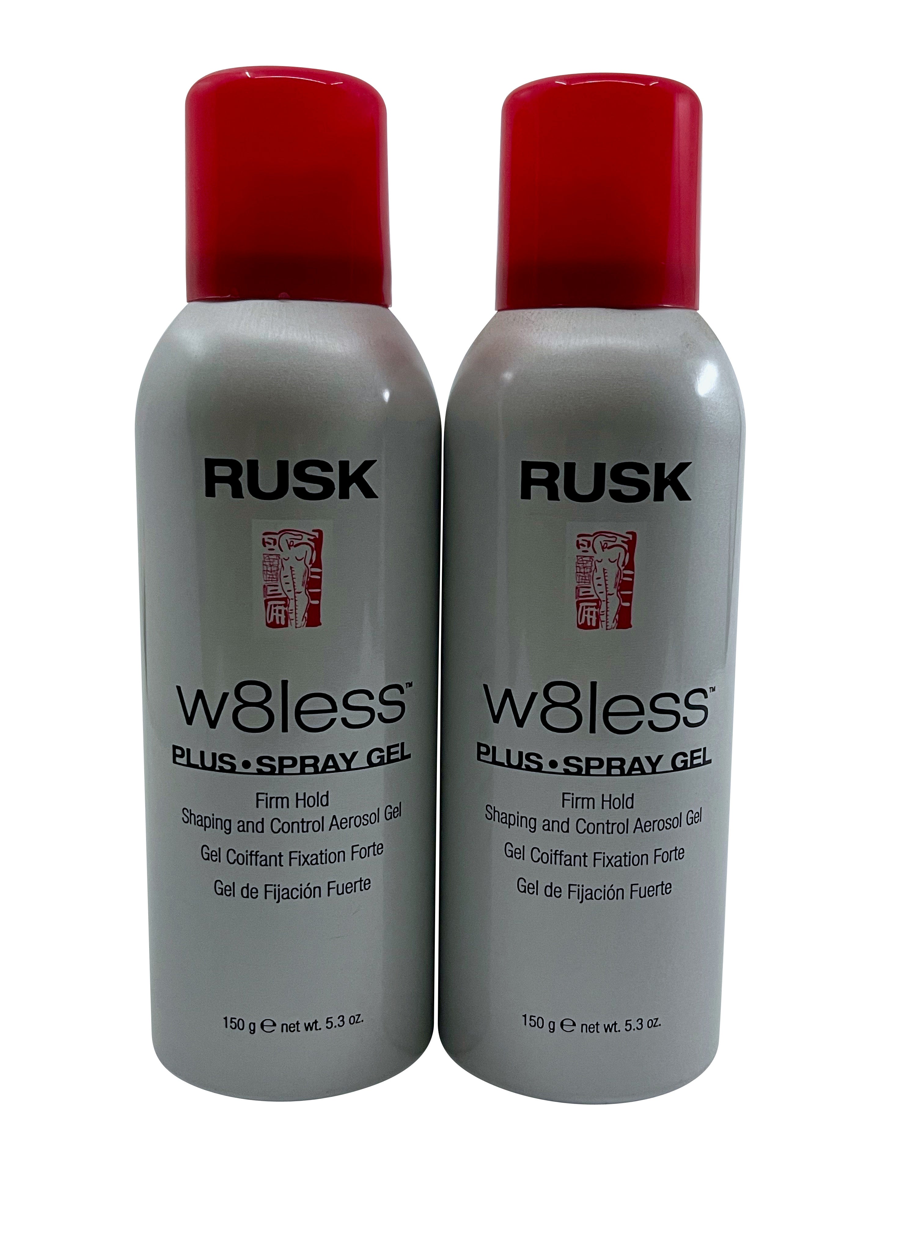 Rusk W8less Spray Gel Firm Hold 5.3 OZ Set of 2