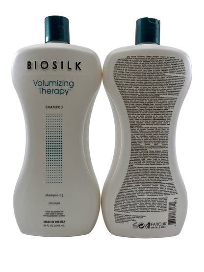 Biosilk Volumizing Therapy Shampoo 34 OZ Set of 2