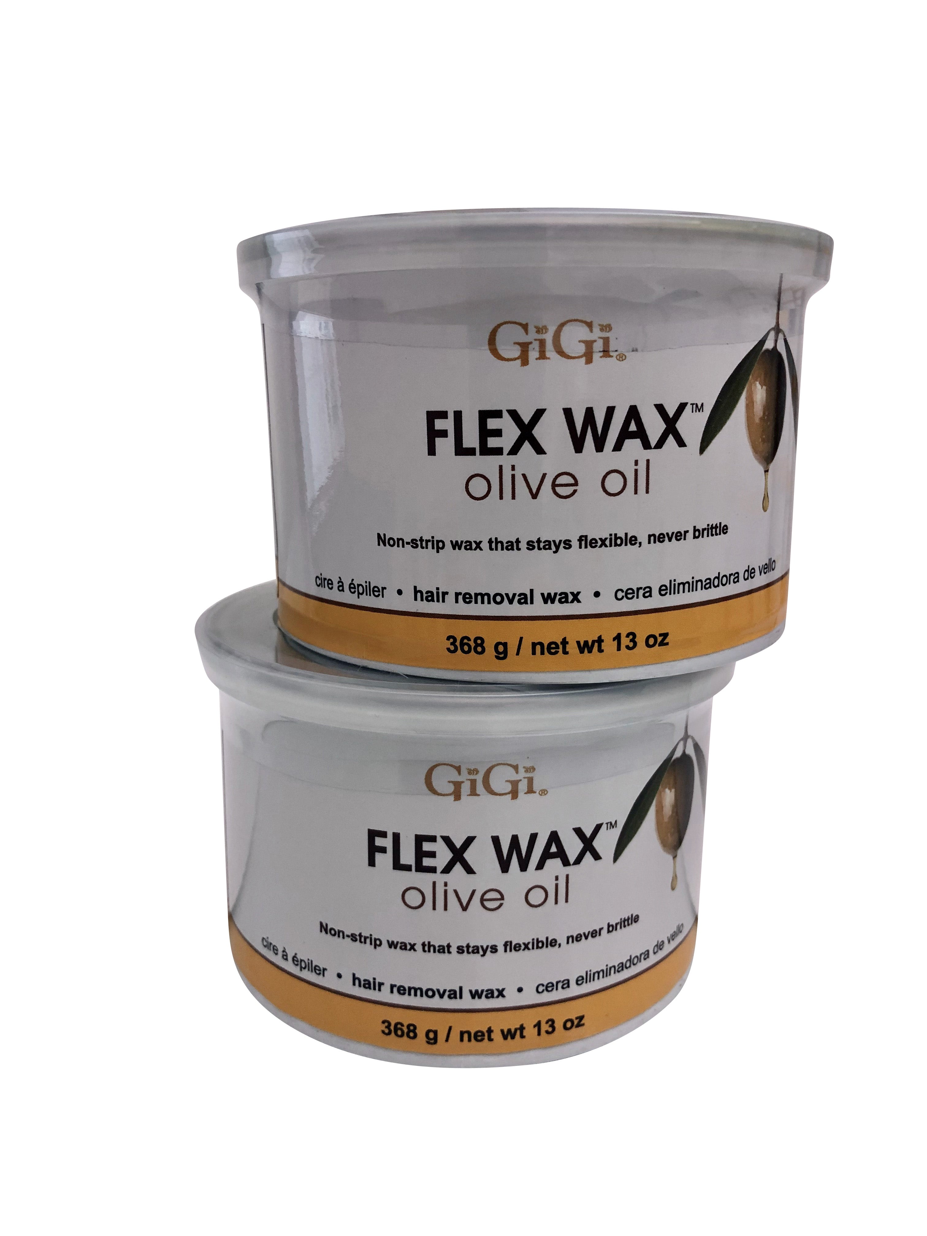 GiGi Flex Wax Olive Oil 13 OZ Pack of 2