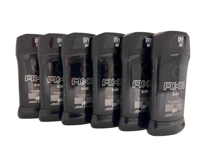 AXE Black 48 Hour Dry Antiperspirant & Deodorant 2.7 OZ Set of 6