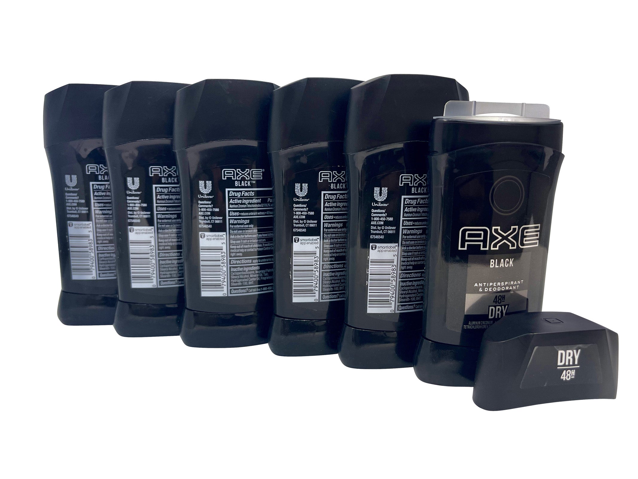 AXE Black 48 Hour Dry Antiperspirant & Deodorant 2.7 OZ Set of 6