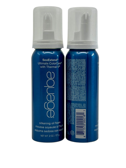 Aquage Silkening Oil Foam 2 OZ Set of 2