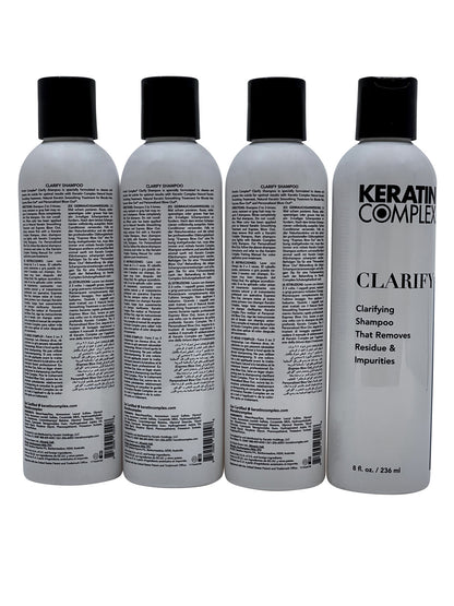 Keratin Complex Clarify Clarifying Shampoo 8 OZ Set of 4