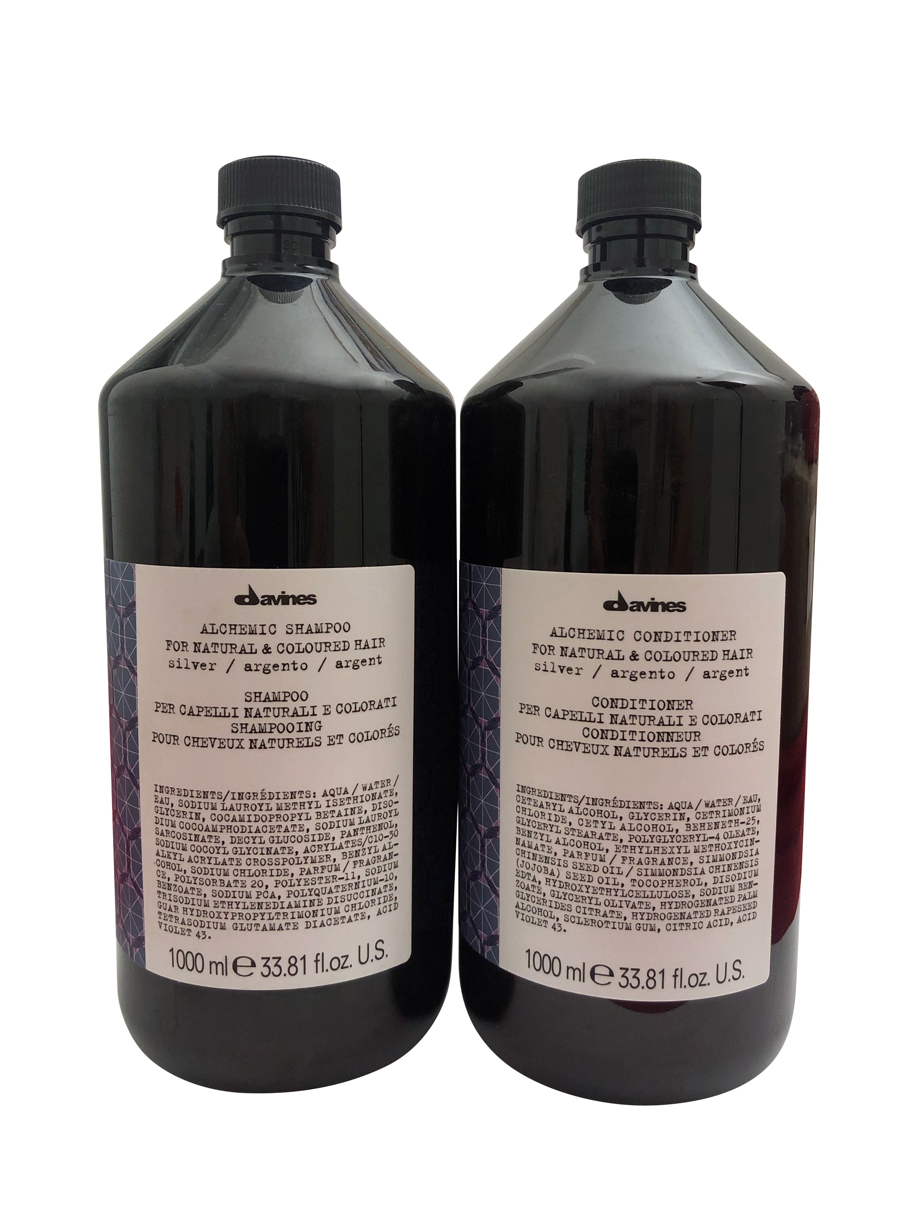 Davines Alchemic Silver Shampoo and Conditioner, 33.8oz Each