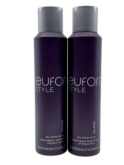 Eufora Style Gloss Dry Shine Spray 4.7 OZ Set of 2