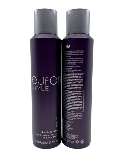 Eufora Style Gloss Dry Shine Spray 4.7 OZ Set of 2