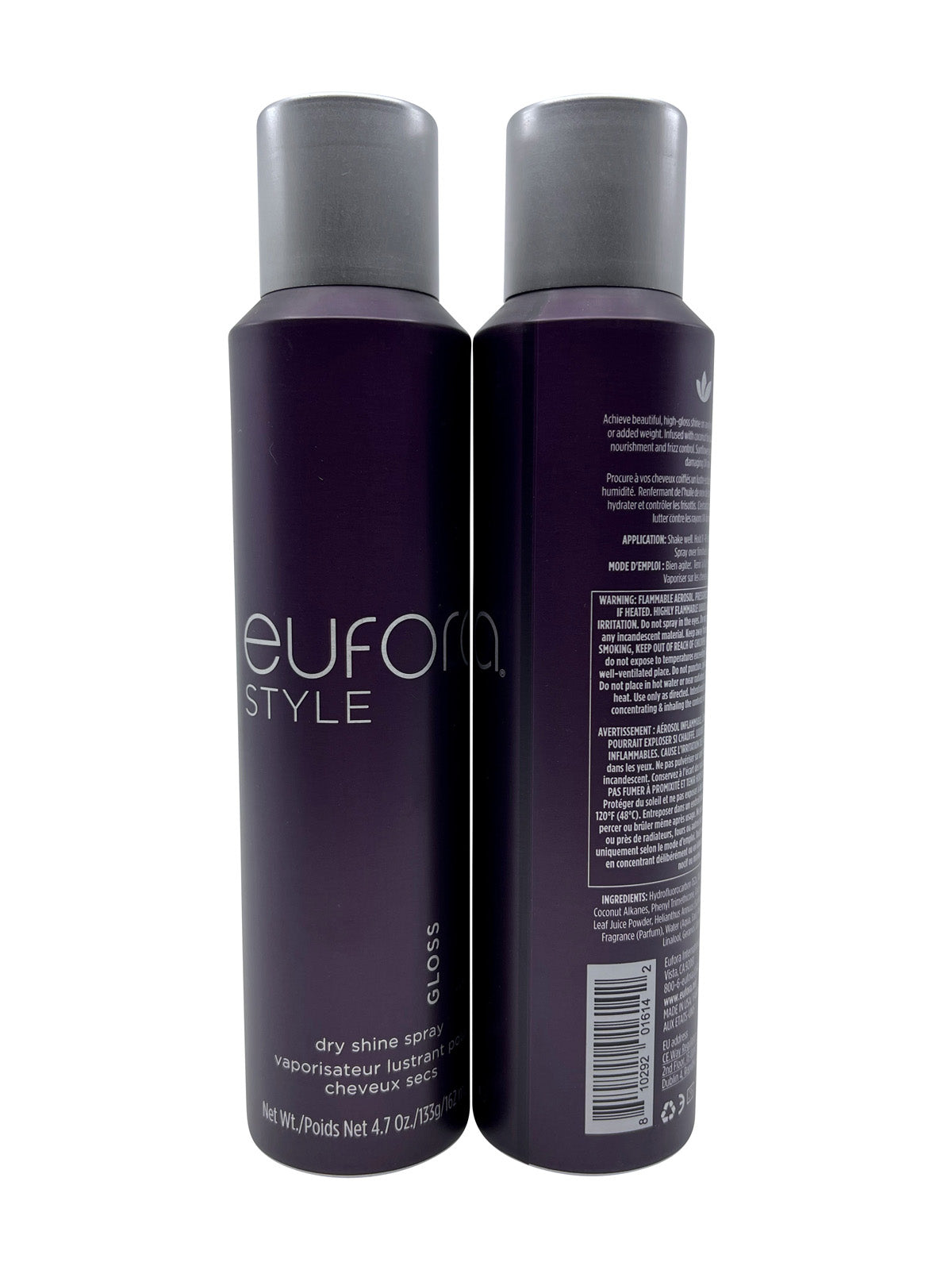 Eufora Style Gloss Dry Shine Spray 4.7 OZ Set of 2