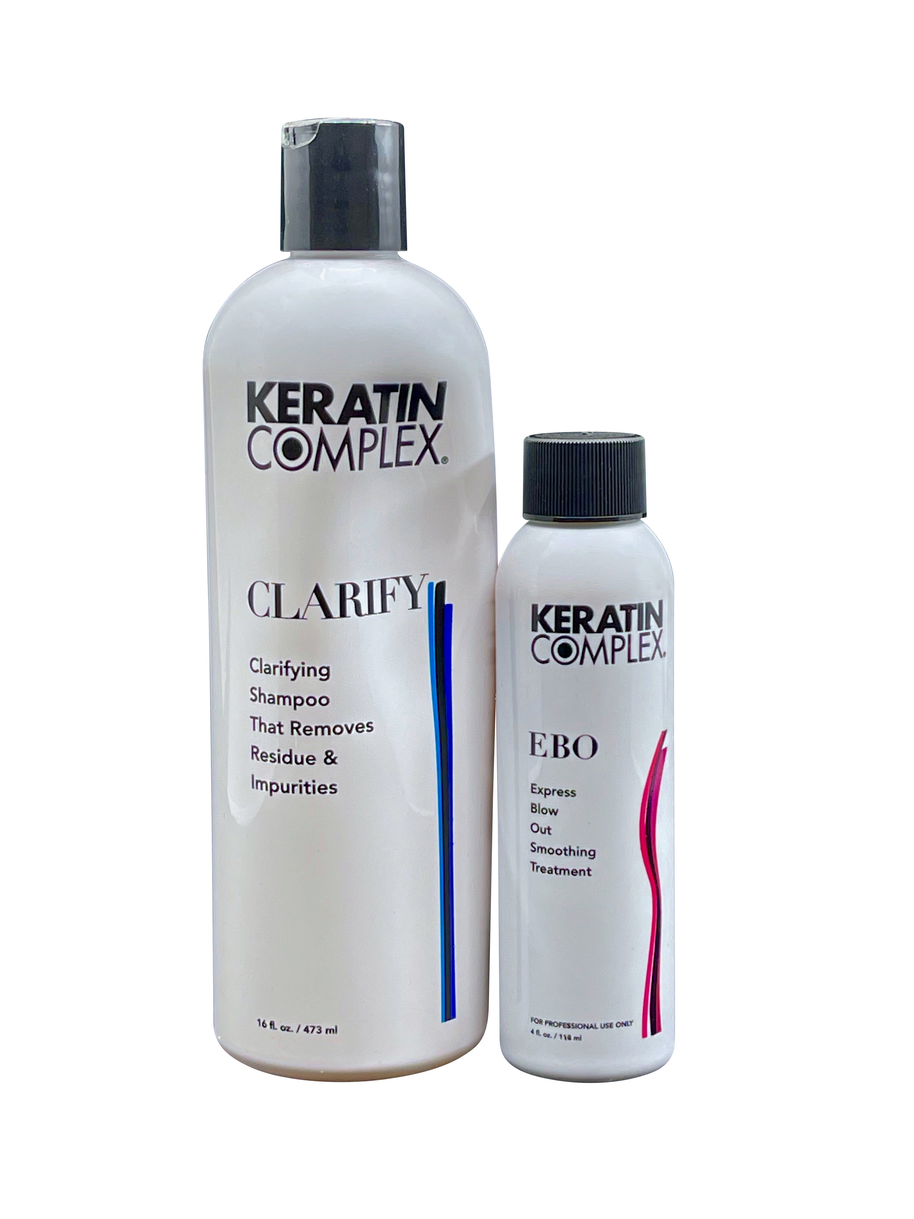 Keratin Complex Clarifying Shampoo 16 OZ & Express Blow Out Treatment 4 OZ Set