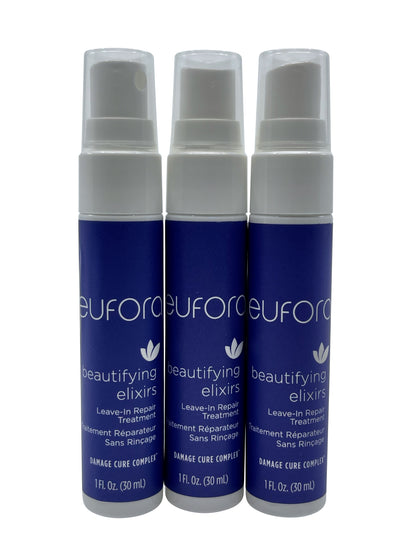 Eufora Beautifying Elixirs Leave in Repair Treatment 1 OZ Set of 3