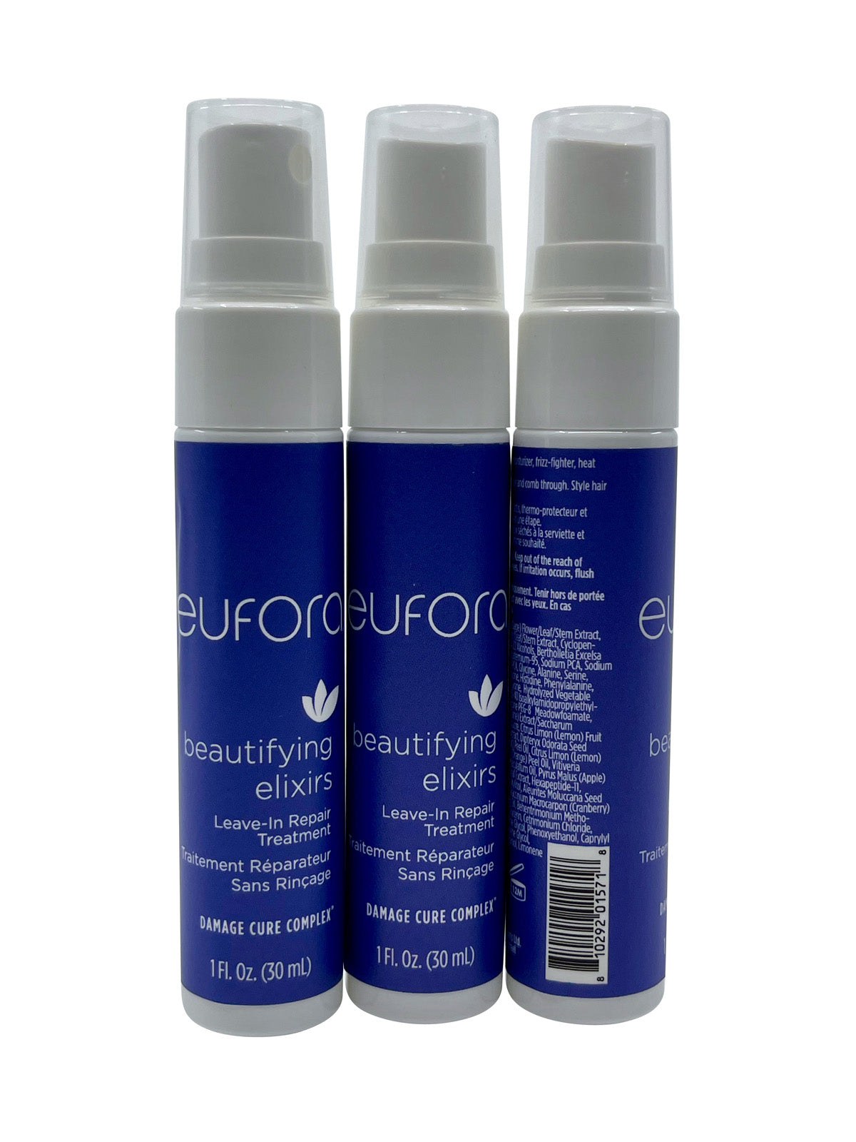 Eufora Beautifying Elixirs Leave in Repair Treatment 1 OZ Set of 3