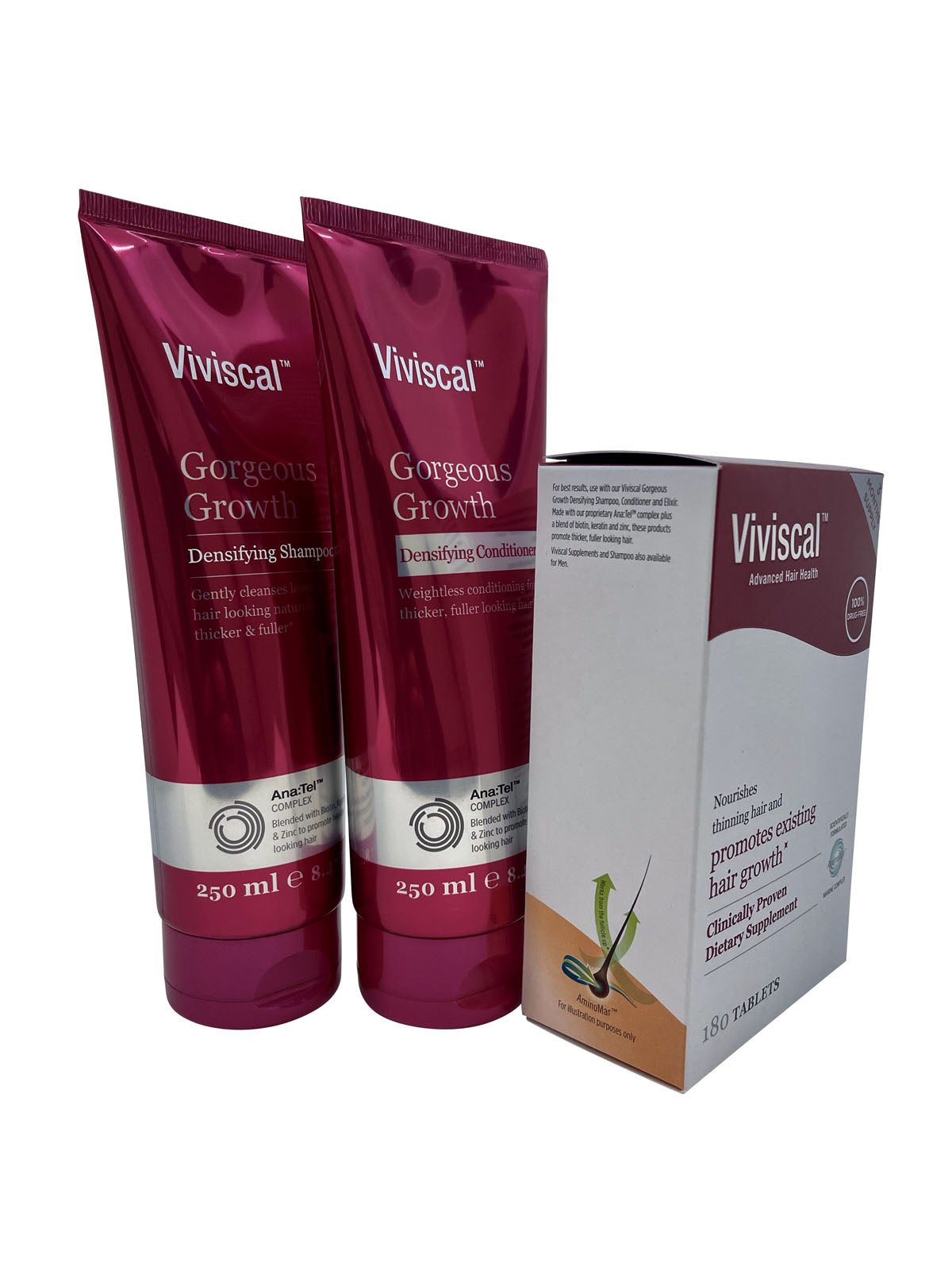 Viviscal Densifying Shampoo Conditioner 8.45 OZ & Advanced Hair Health 180 Tabs