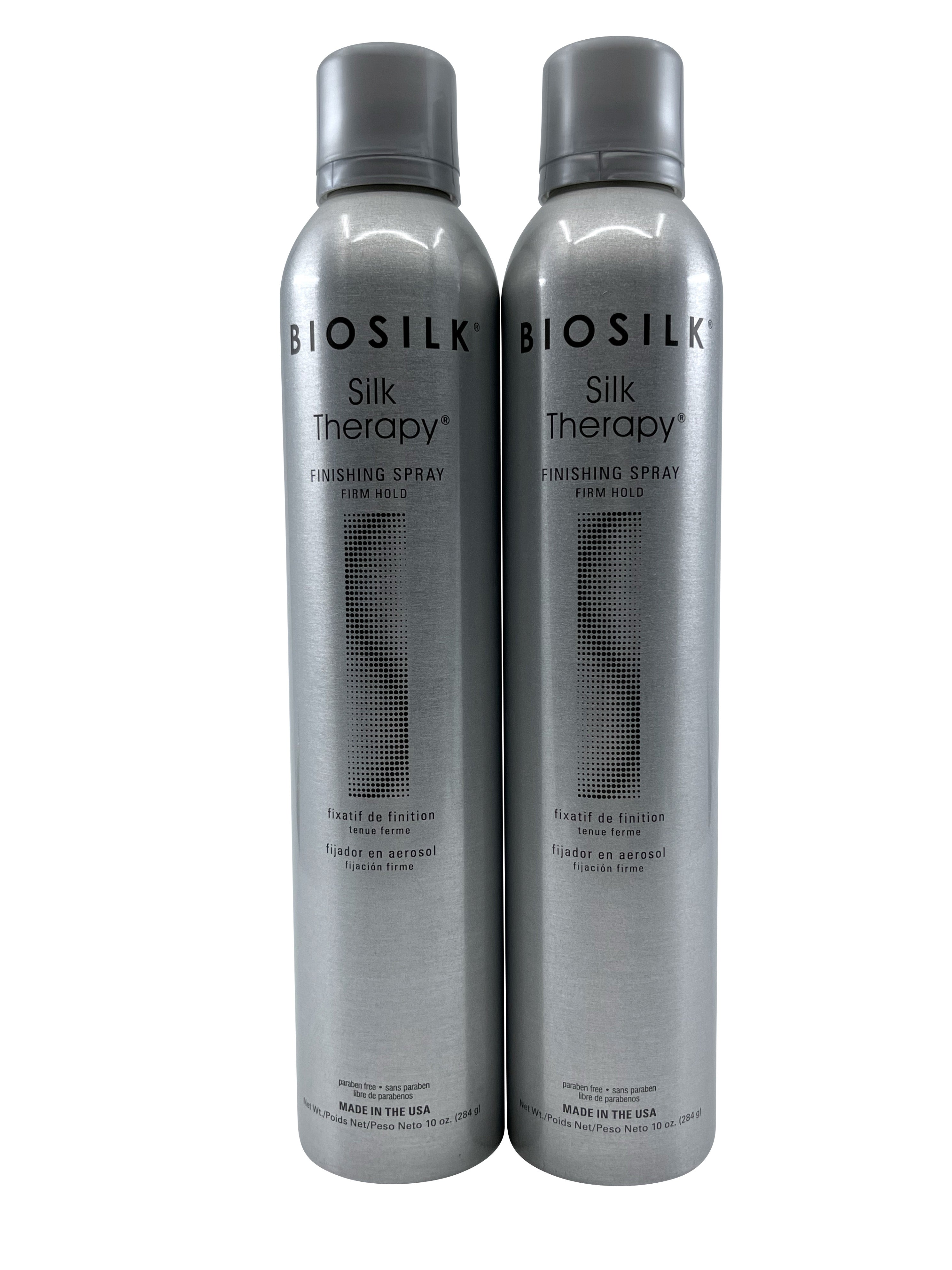 Biosilk Silk Therapy Finishing Spray Firm Hold 10 OZ Set of 2