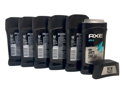 AXE Apollo 48 Hour Dry Antiperspirant & Deodorant 2.7 OZ Set of 6