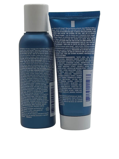 Aquage Silkening Shampoo 2 OZ & Conditioner 1.5 OZ Coarse & Curly Hair Set of 2