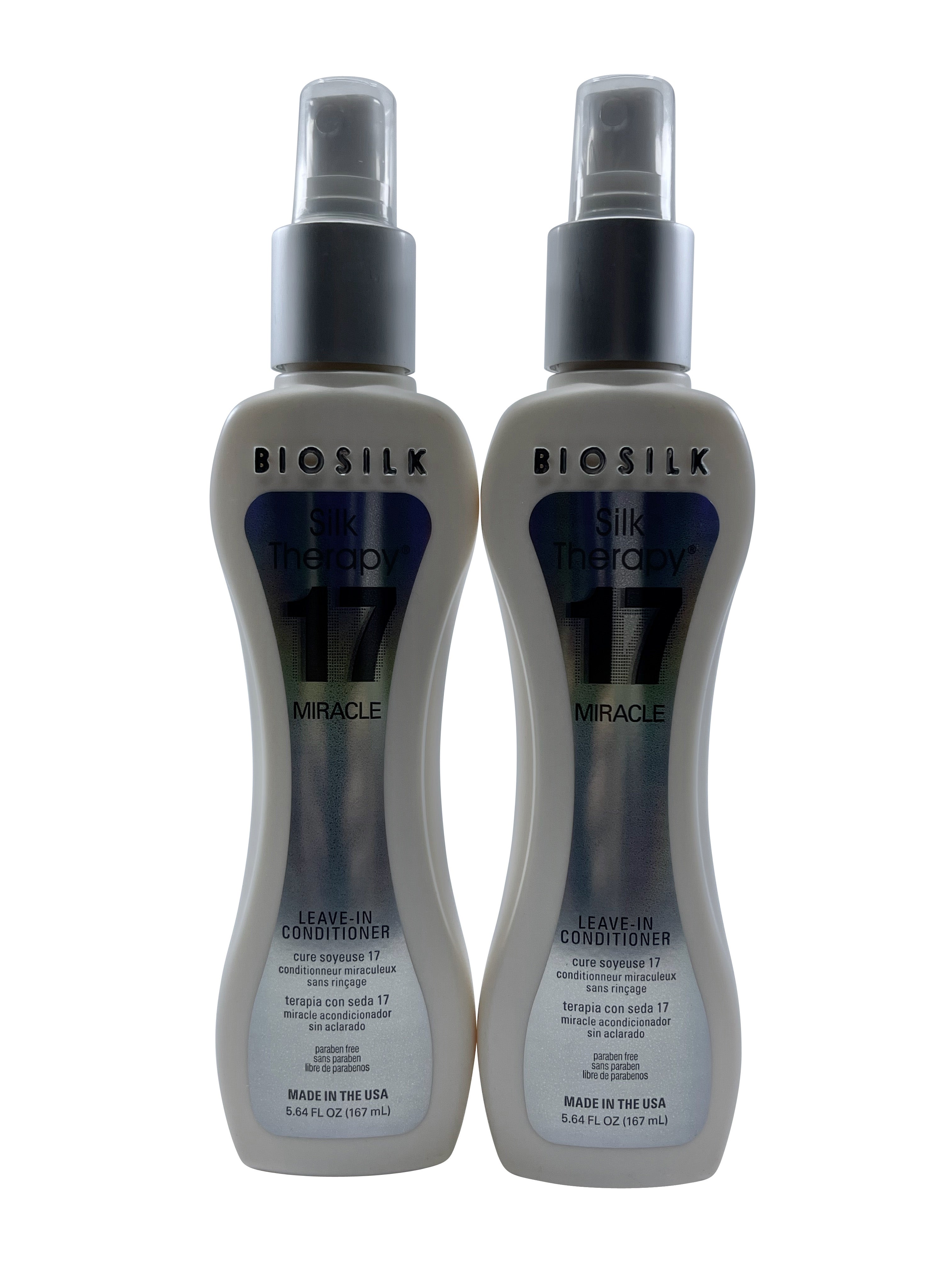 Biosilk Silk Therapy 17 Miracle Leave In Conditioner 5.64 OZ Set of 2