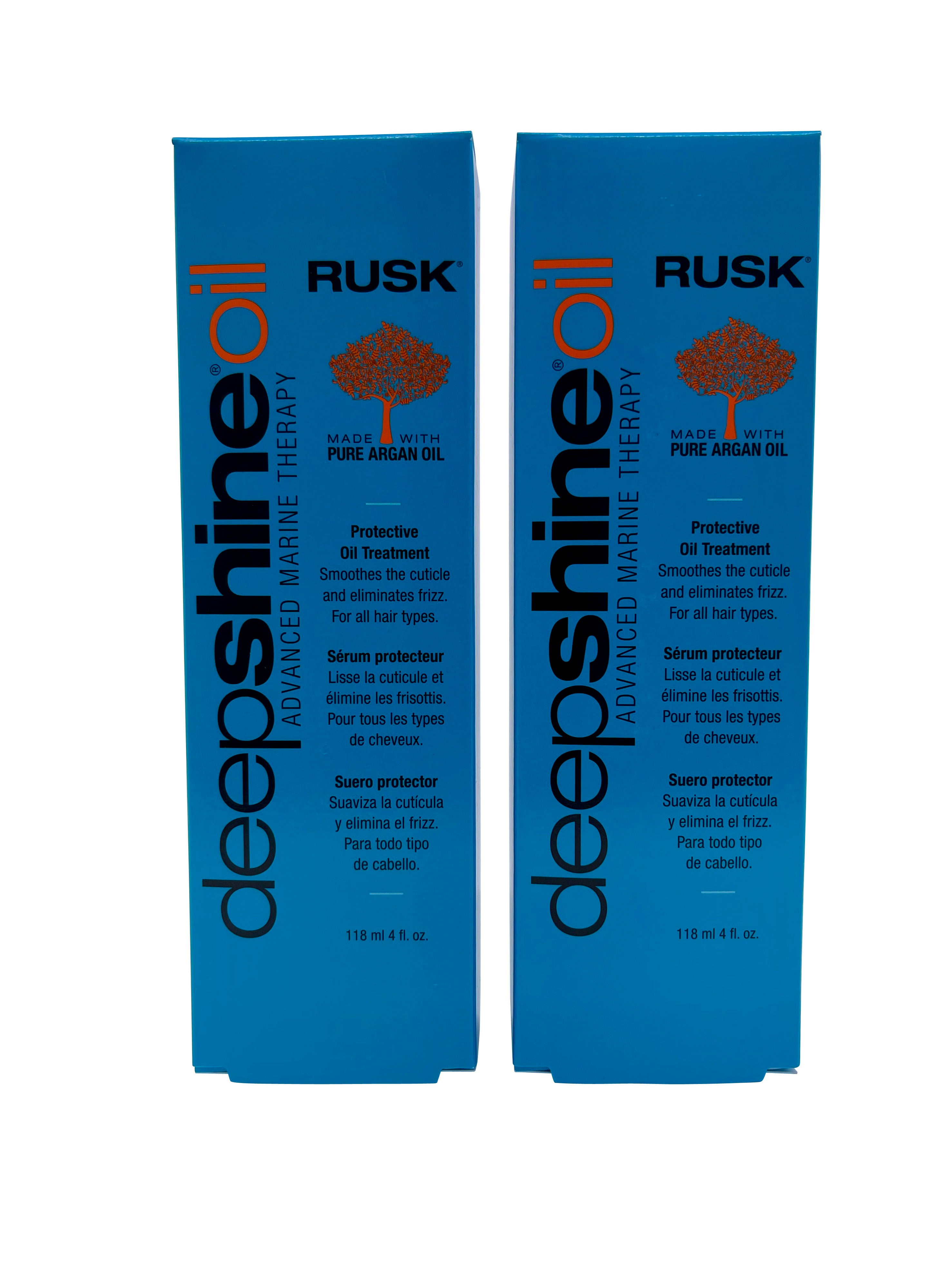 Rusk Deep Shine Oil Protective Oil Treatment 4 OZ Set of 2