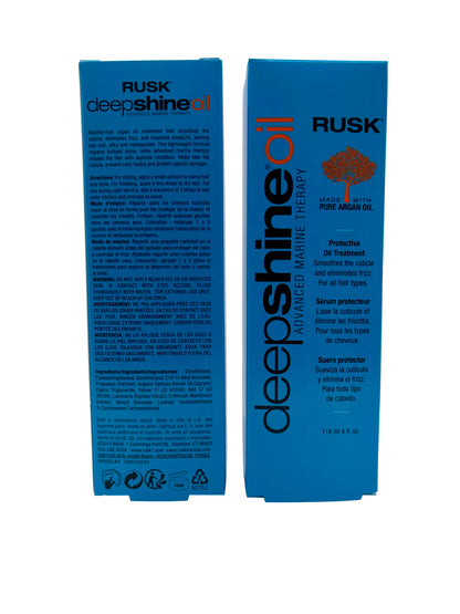 Rusk Deep Shine Oil Protective Oil Treatment 4 OZ Set of 2