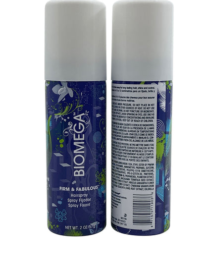 Biomega Firm & Fabulous Hairspray 2 OZ Set of 2