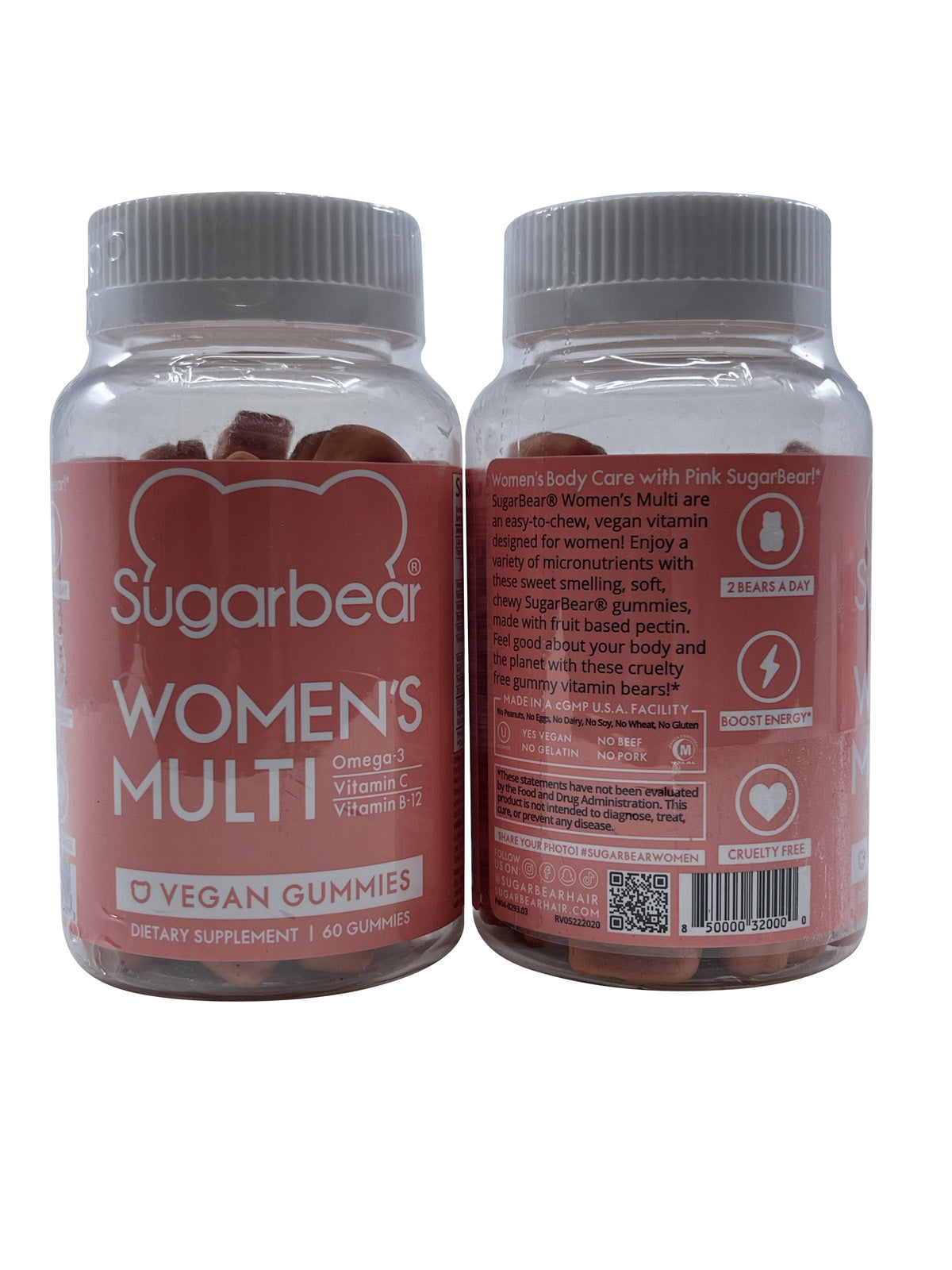 Sugarbear Women's Muti Vegan Gummies 60 Gummies Set of 2