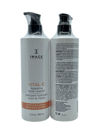 Image Skincare Vital C Hydrating Facial Cleanser 12 OZ Set of 2