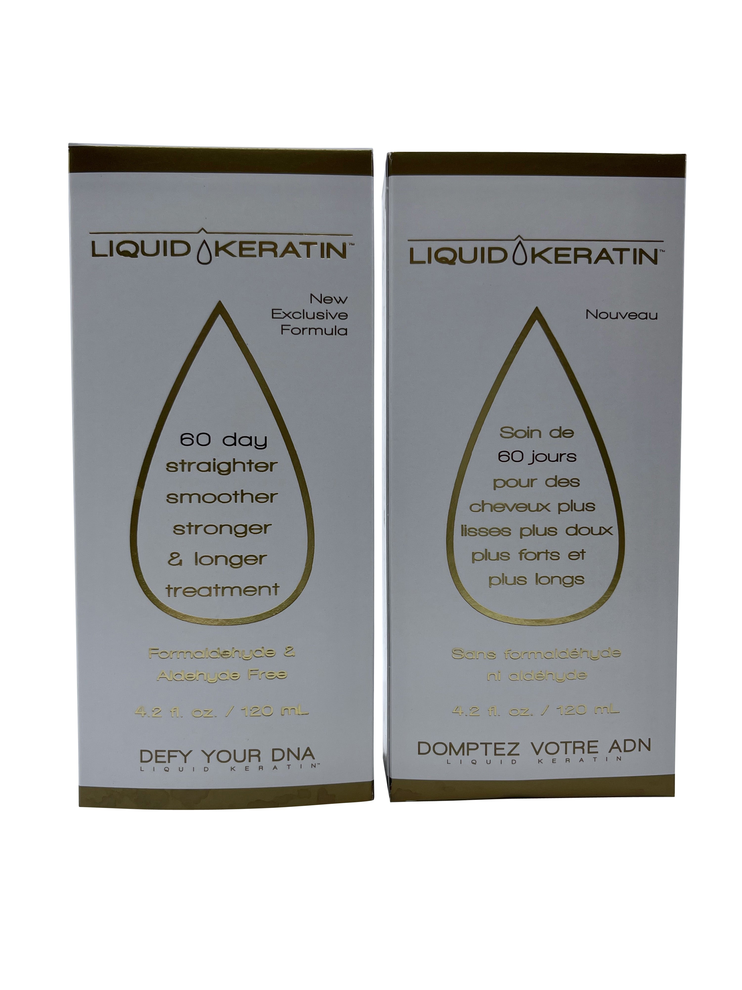 Liquid Keratin 60 Day Straighter, Smoother, Stronger Treatment 4.2 OZ Set of 2