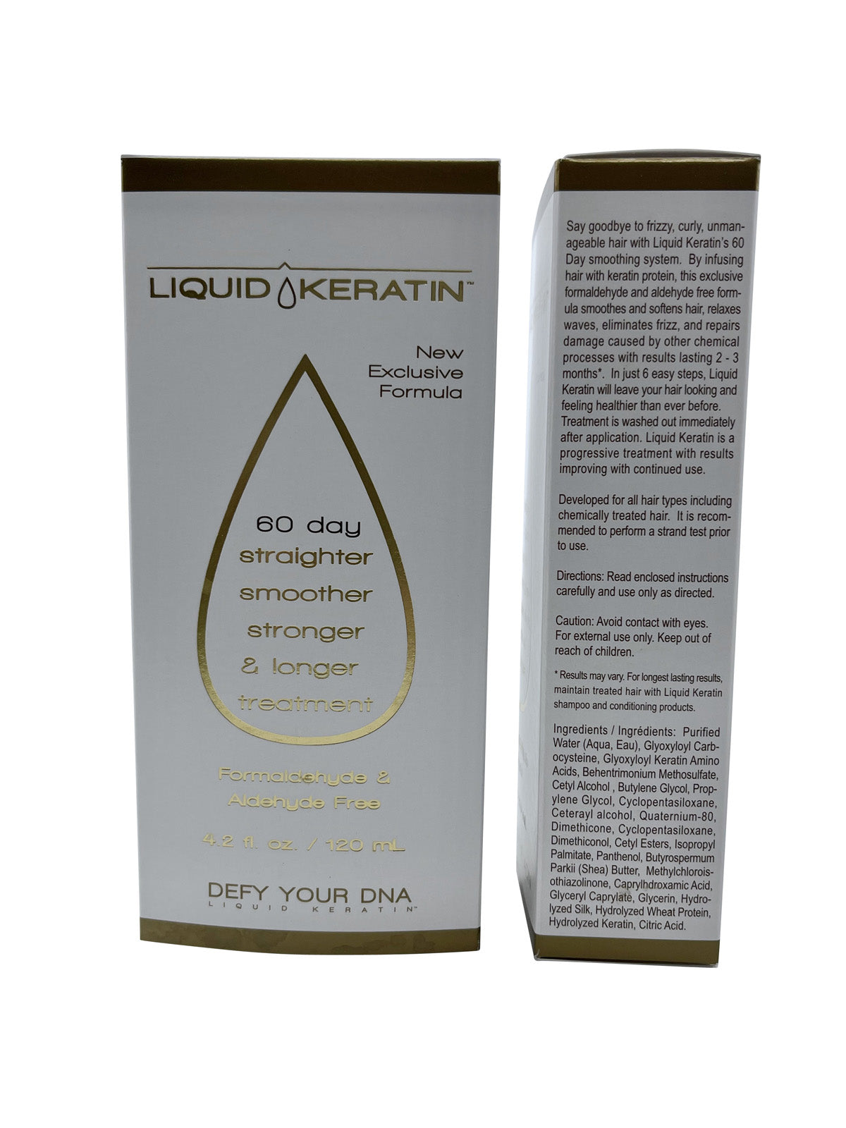 Liquid Keratin 60 Day Straighter, Smoother, Stronger Treatment 4.2 OZ Set of 2