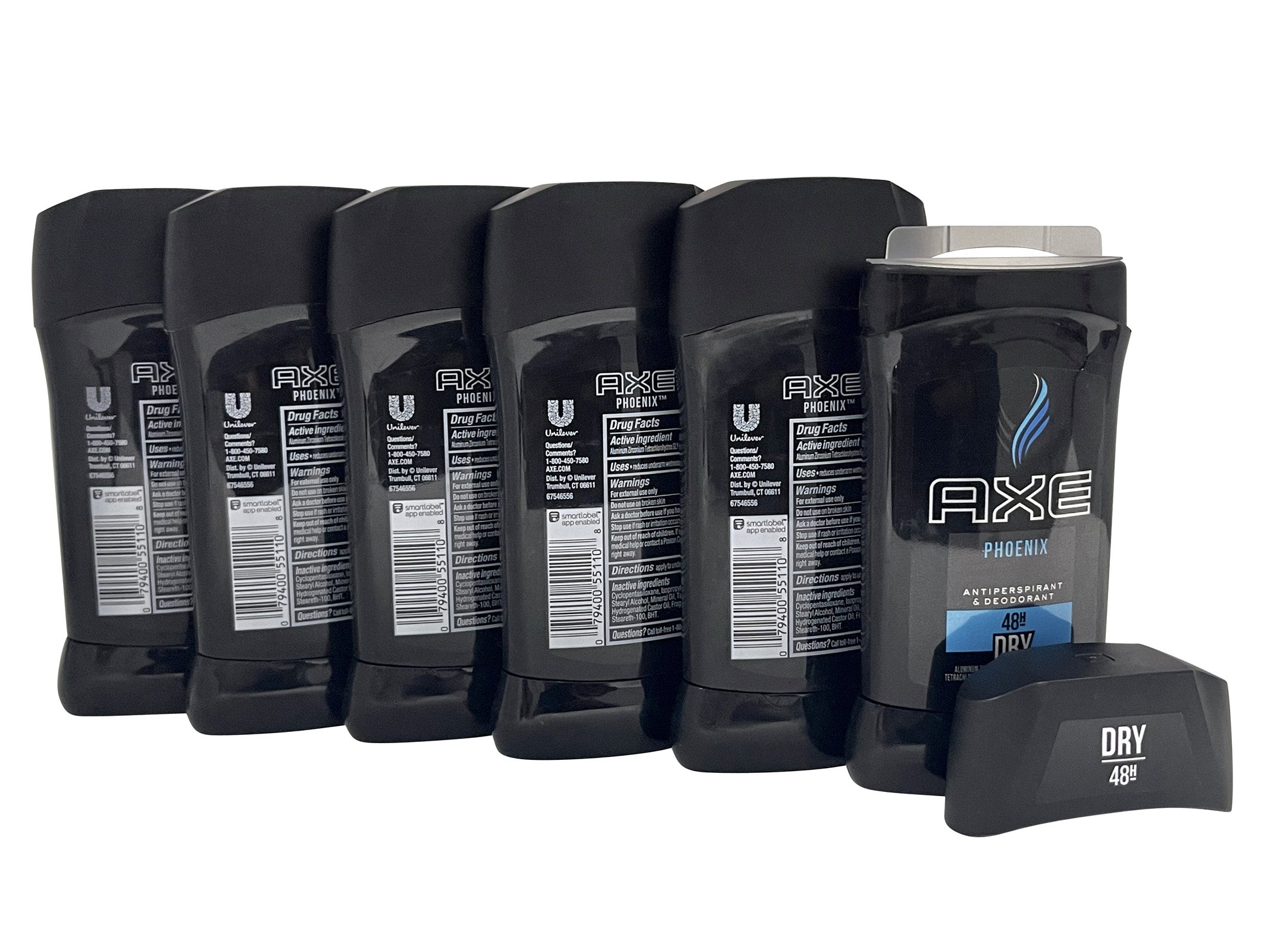 AXE Pheonix 48 Hour Dry Antiperspirant & Deodorant 2.7 OZ Set of 6