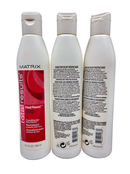 Matrix Total Results Heat Resist Conditioner 10.1 OZ Set of 3