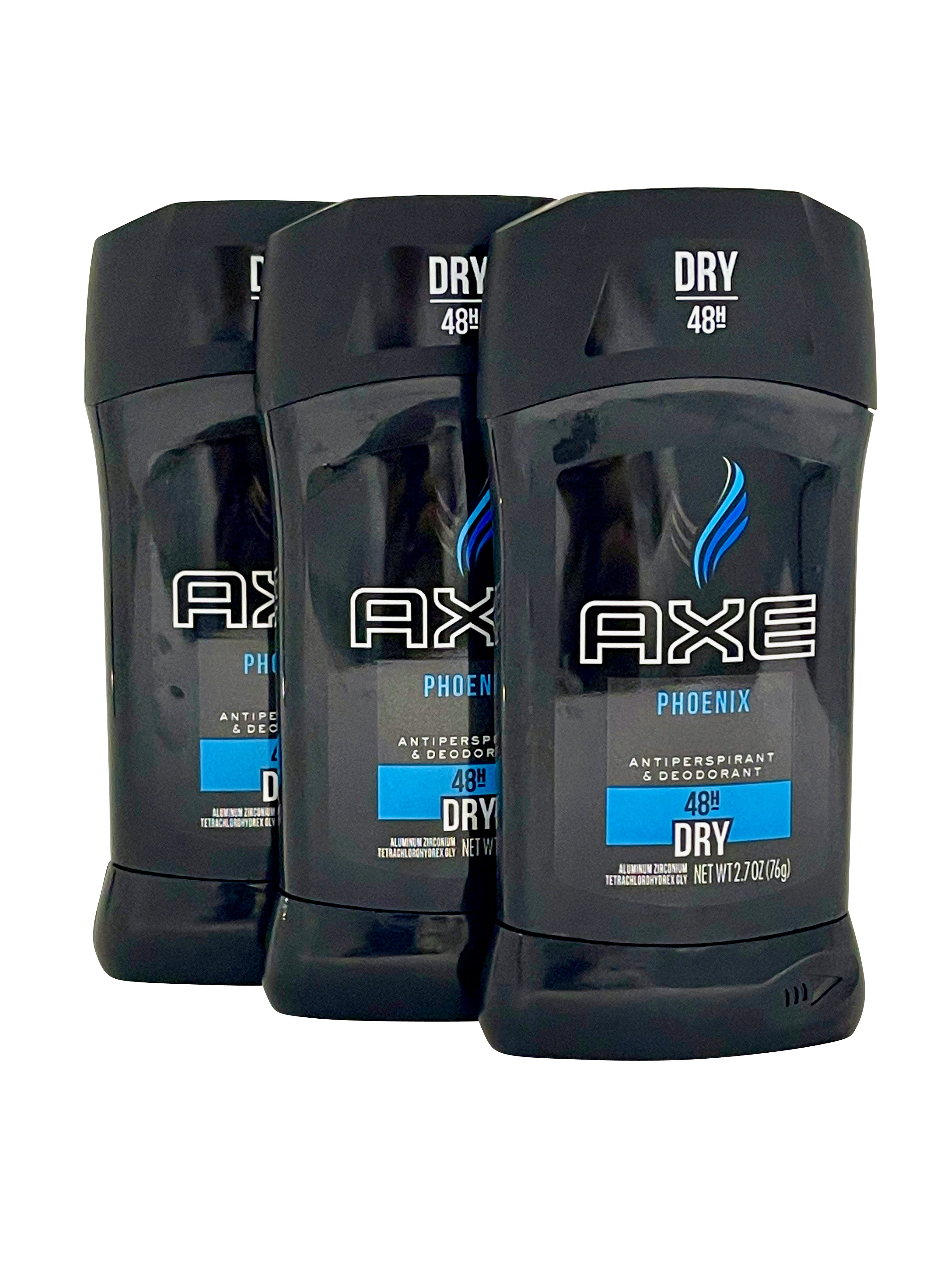 AXE Pheonix 48 Hour Dry Antiperspirant & Deodorant 2.7 OZ Set of 3