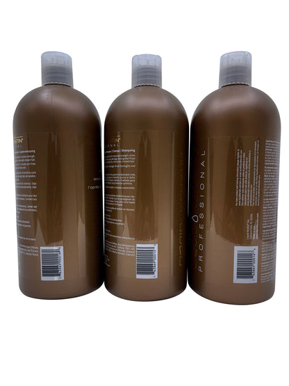 Liquid Keratin De Frizz Shampoo & Conditioner 33 OZ & Smooth Treatment 35 OZ Set