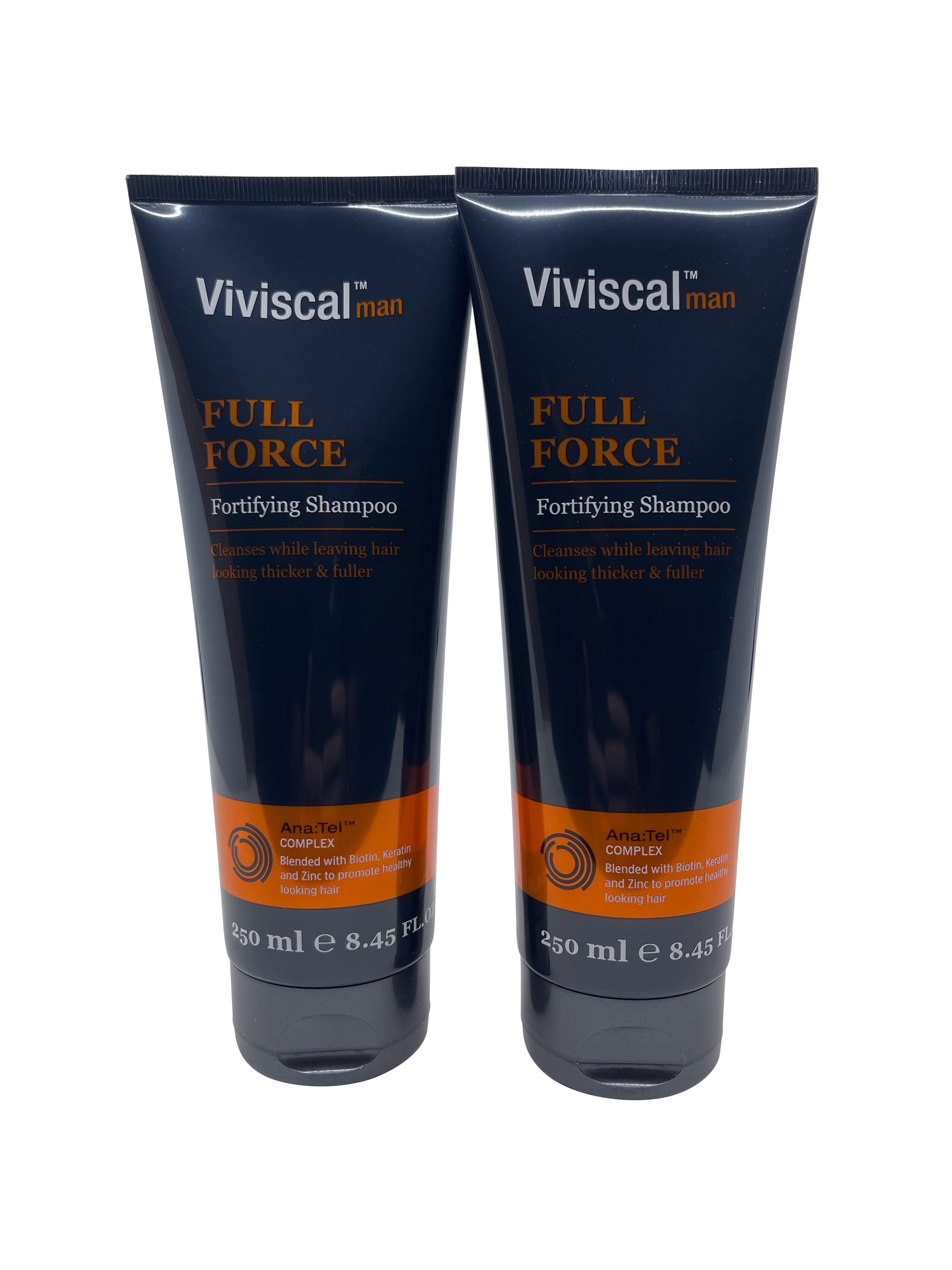 Viviscal Man Full Force Fortifying Shampoo 8.45 OZ Set of 2