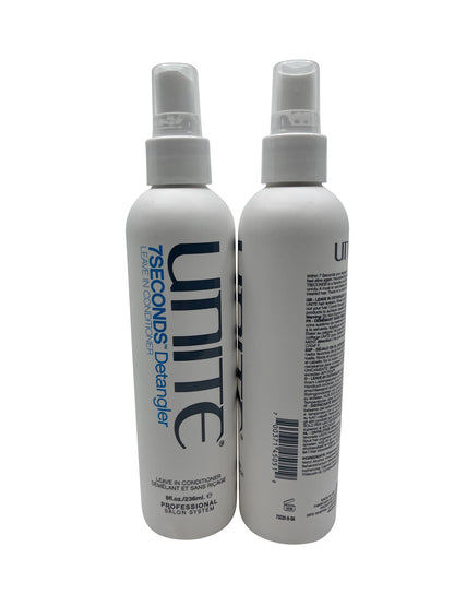 Unite 7 Seconds Detangler Leave in Conditioner 8 OZ Set of 2