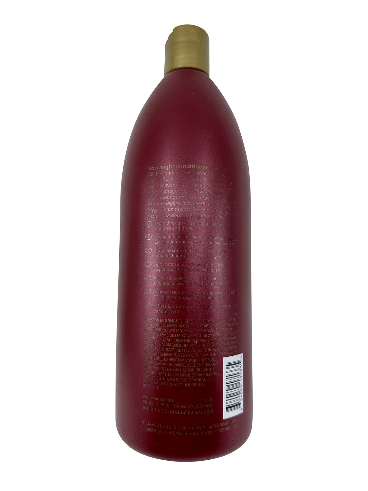 L'Anza Volume No Weight Conditioner Normal & Fine Hair 33.8 OZ