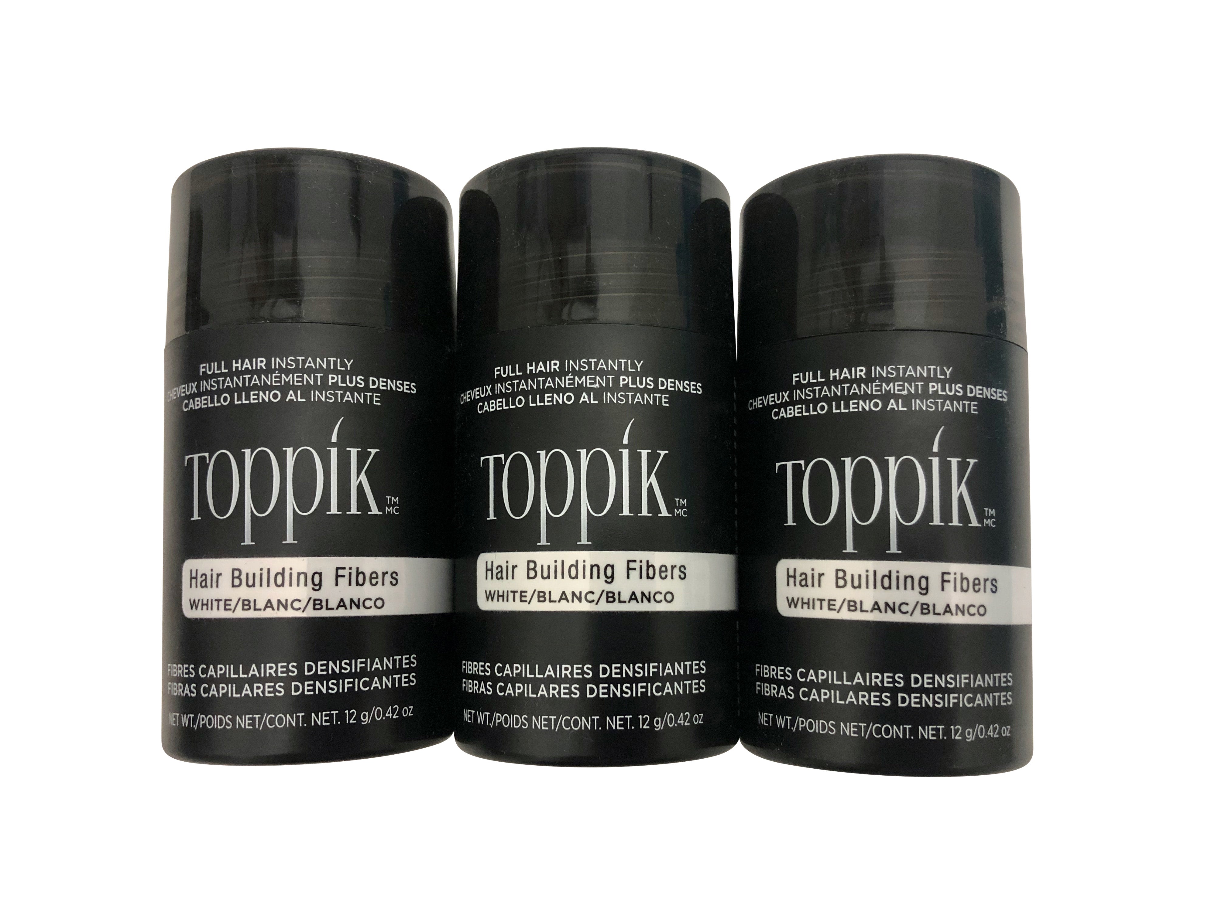 Toppik Hair Building Fibers White Trio 0.42 OZ Each