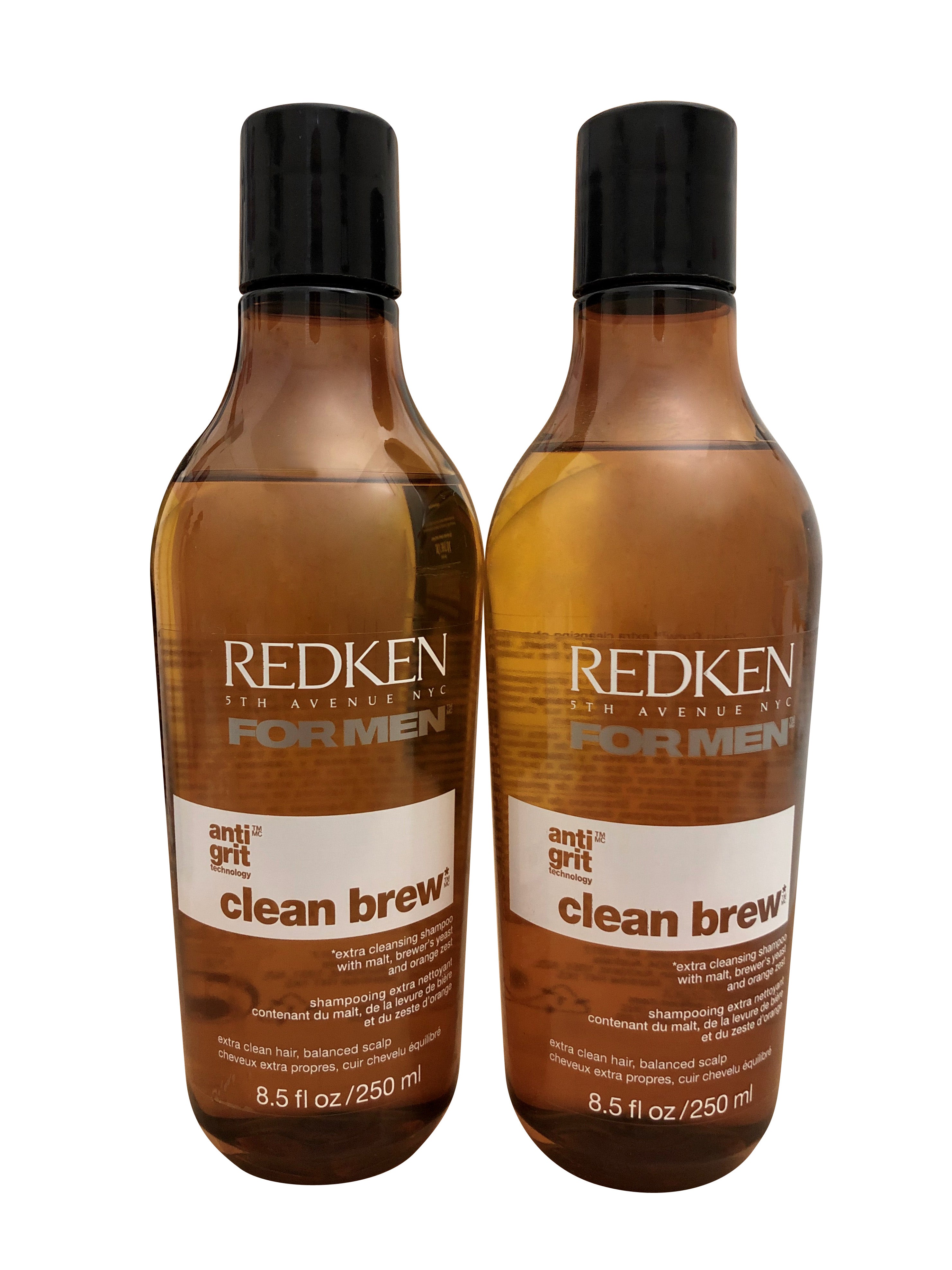 Redken Men Clean Brew Extra Cleansing Shampoo DUO 8.5 OZ Each