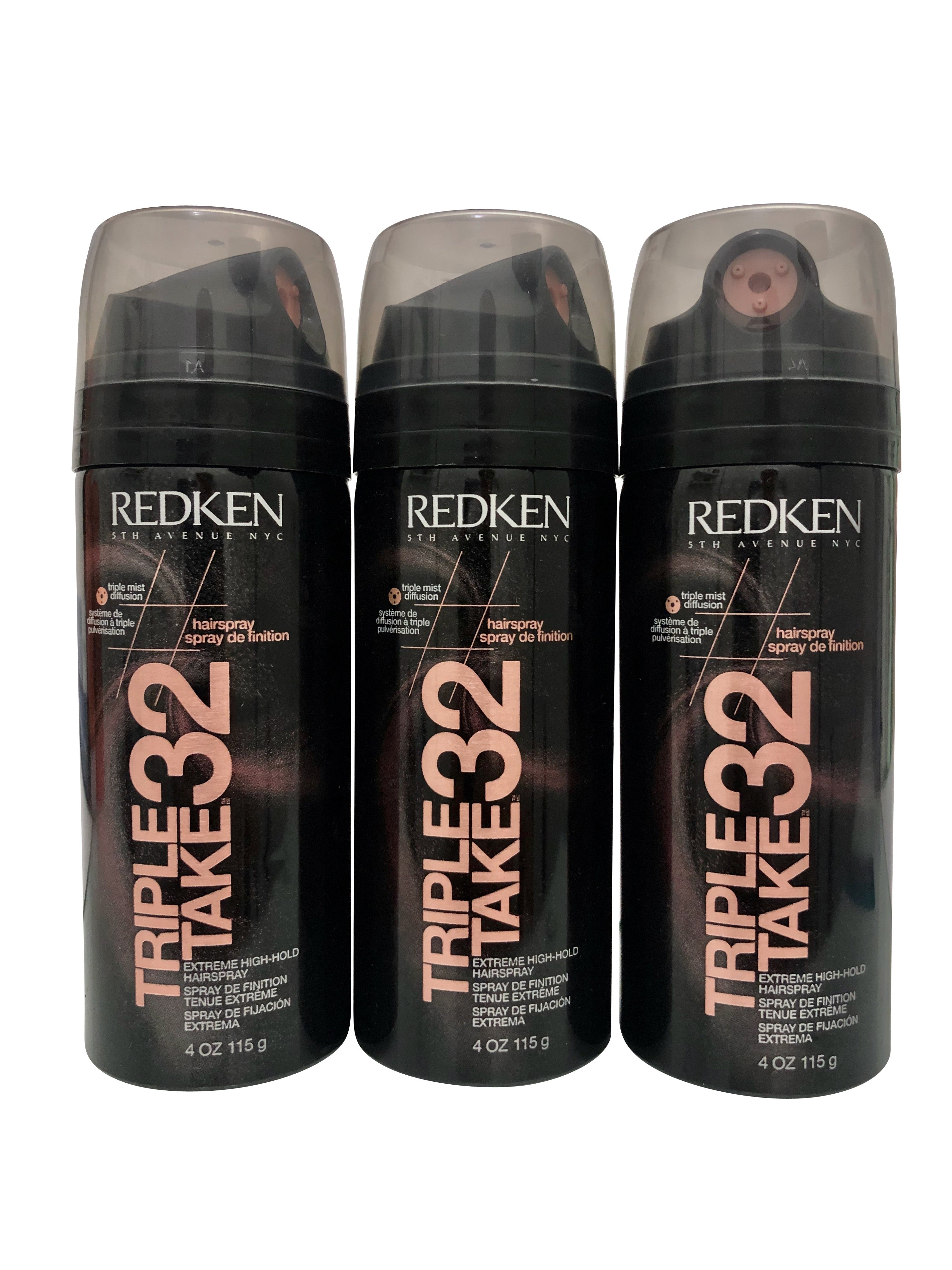 Redken Triple Take 32 Extreme High Hold Hairspray Trio 4 OZ Each