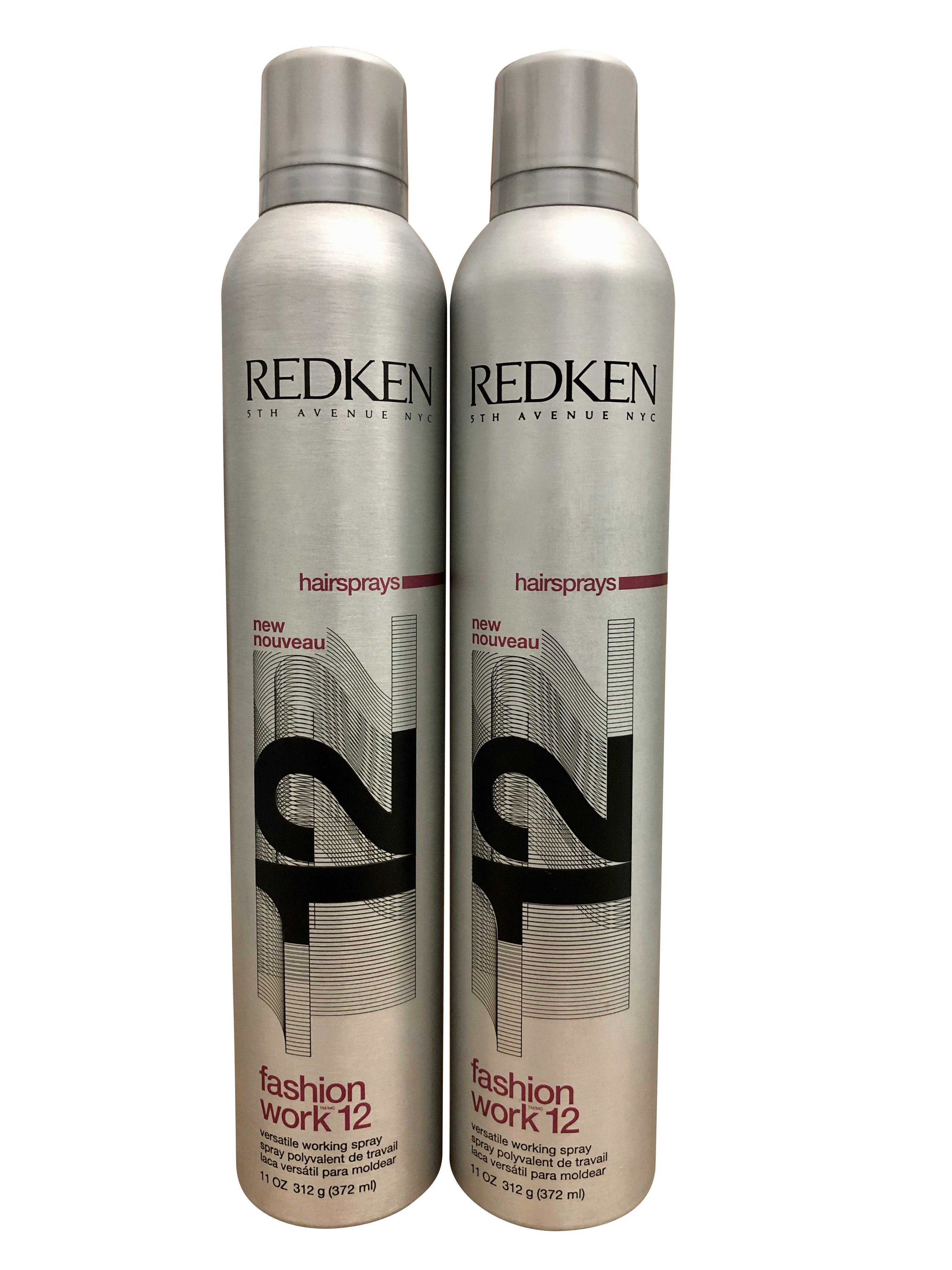 Redken Fashion Work 12 Versatile Working Hairspray DUO 11 OZ Each